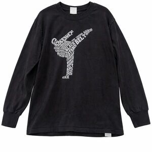 Black Graphic Martial Arts Kids Long Sleeve Shirt Size Youth Small